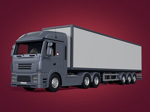 Large Semi Trailer Container Truck