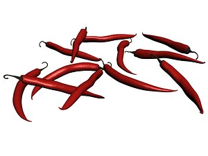 red chilli 3D model