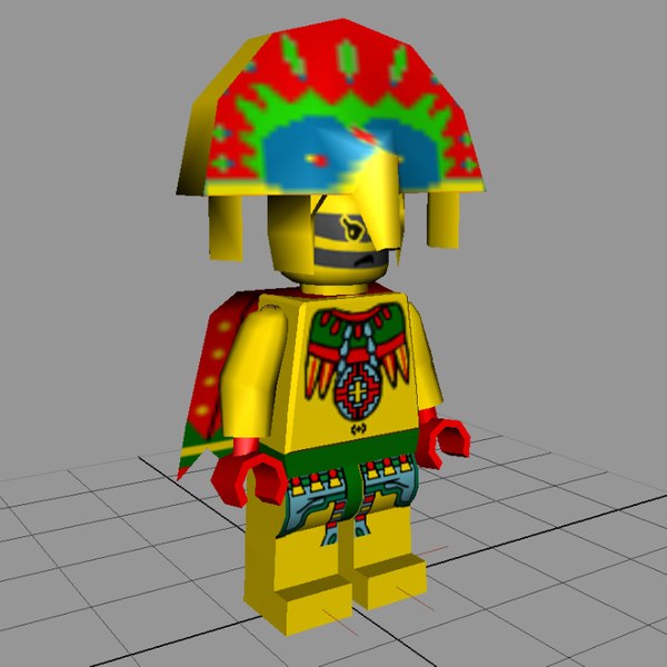 grå sammenhængende Forbindelse maya lego figure - tribal