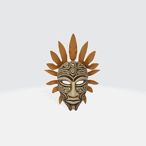 3D Exquisite Tribal Mask