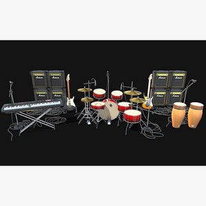 3D Rock Instrument Pack model