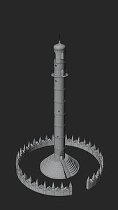 Dharahara Old Nepal 3D model
