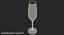 champagne glass 3D model
