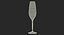 champagne glass 3D model
