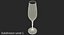 champagne glass 3D model