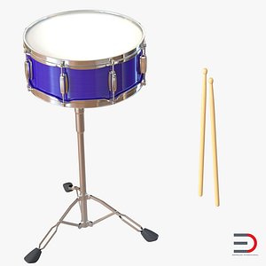 snare drum set 3d 3ds