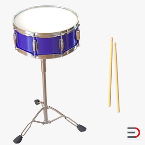 Snare Drum 3D Models Set
