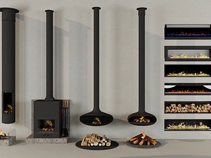 Fireplace Collection 3D model