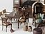 Design d'intérieur de salon et de salle à manger classique et luxueux