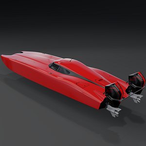 MTI 390XR Marine Technology 3D Model RED