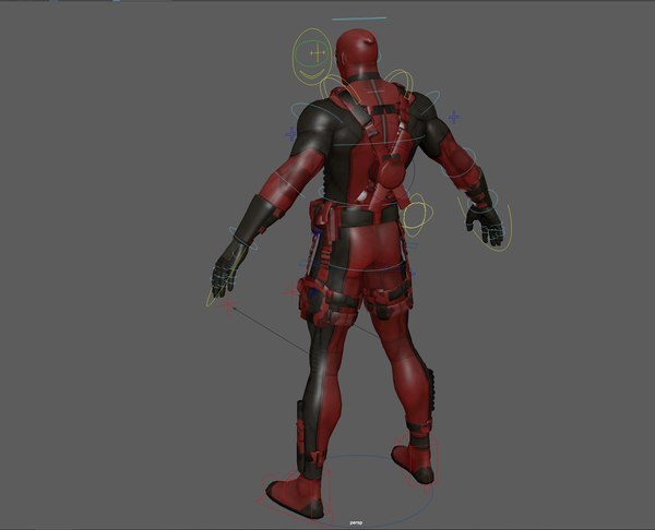 Deadpool Rigged 3D 모델 - 그의 검과 권총으로 3D 모델 - TurboSquid 1823146