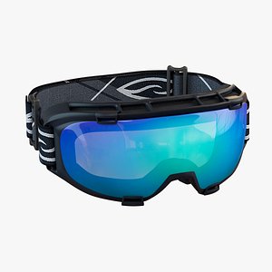realistic ski goggles 3d model