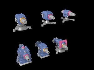 6 cannon 3d max