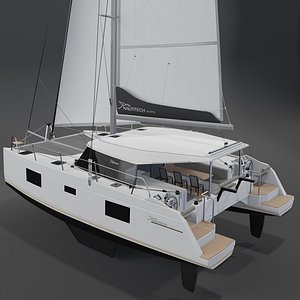 Nautitech 40 Open 3D Catamaran 3D model