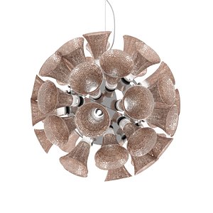 3D chalice glass pendant lamp model