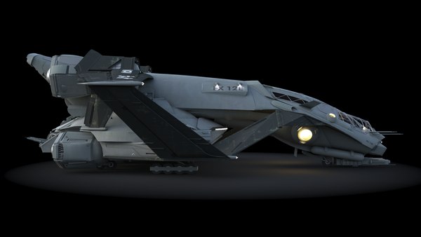 Spaceship Dropship Drop 3d Max