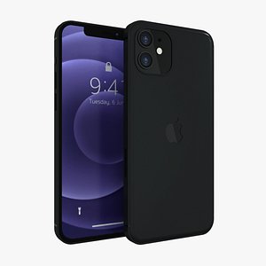 iphone black phone 3D model