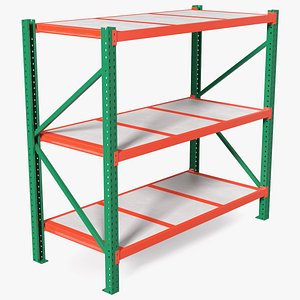 3D Industrial Pallet Racking