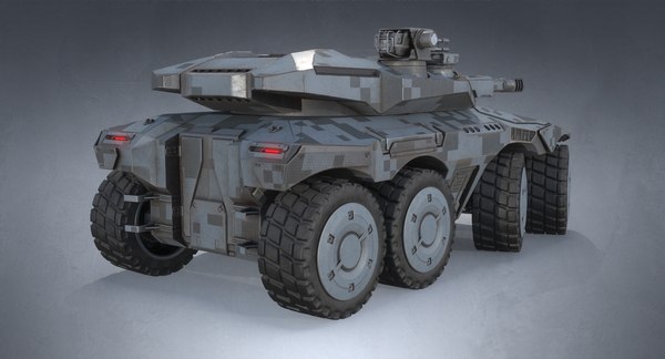 3D sci-fi apc concept - TurboSquid 1391174