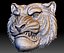 Tiger head STL file 3d model Bas-relief for CNC router