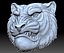 Tiger head STL file 3d model Bas-relief for CNC router