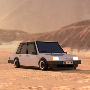 Lada Samara Sedan Cartoon