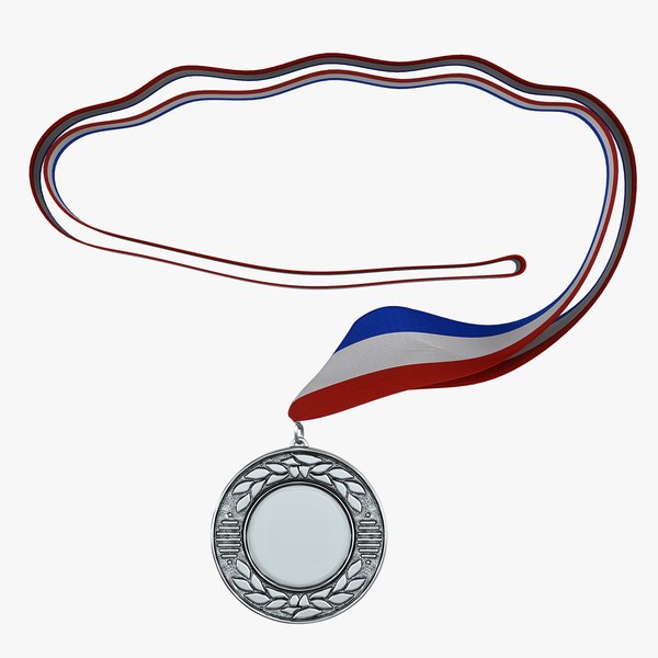 3d model award medal 4 silver