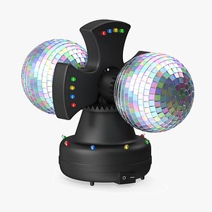 Twin Disco Mirror Ball Switched on Rigged for Cinema 4D