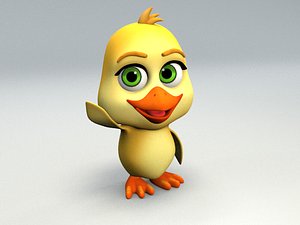 3D cartoon chicken