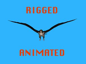 3ds rigged falcon