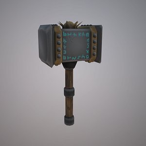 3D hammer hand painted
