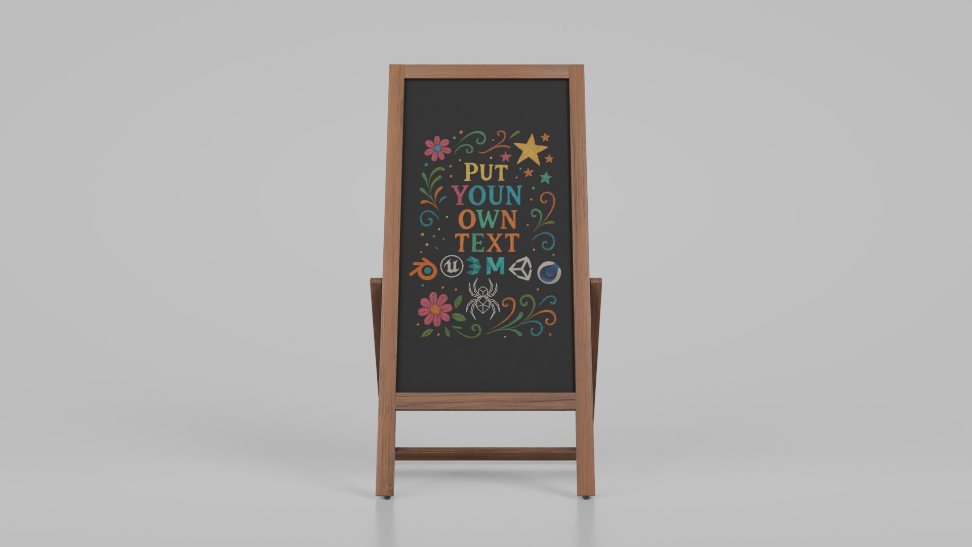Customizable Double Sided Wooden Chalkboard Sign 3D model https://p.turbosquid.com/ts-thumb/3Q/ORCnhV/Kd/r_3/png/1746458815/1920x1080/fit_q87/ce47c4ca1cc5144b485b0a53a156ee4feabf9497/r_3.jpg