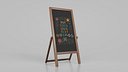 Customizable Double Sided Wooden Chalkboard Sign