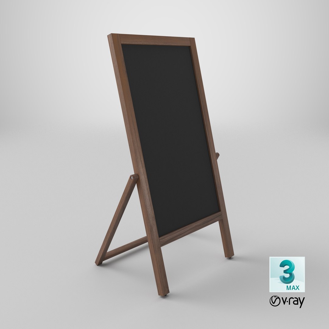 Customizable Double Sided Wooden Chalkboard Sign 3D model https://p.turbosquid.com/ts-thumb/3Q/ORCnhV/wi/stemcell_max_vray_render/png/1748277476/1920x1080/fit_q87/d8740ac28a0ec2e91b358422d200cd8526a3286e/stemcell_max_vray_render.jpg