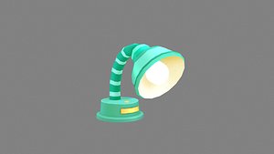 cartoon table lamp Low-poly 3D model 3D model