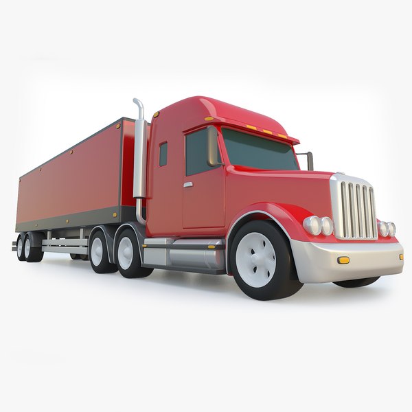 toy trailer truck semi-trailer 3D