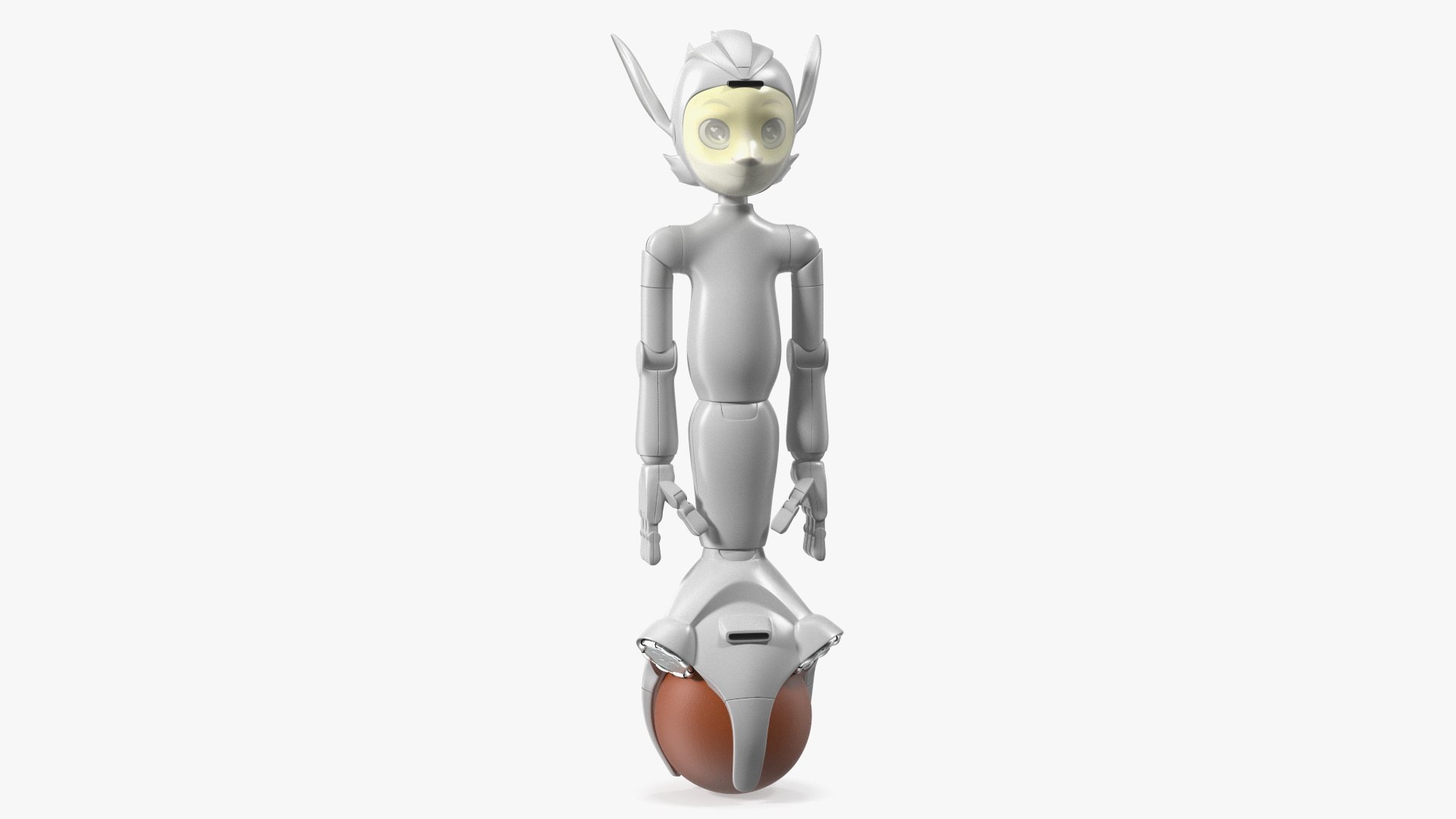 AI Robot Mirokai White 3D model preview