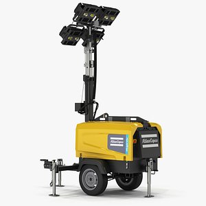 3D light tower atlas copco
