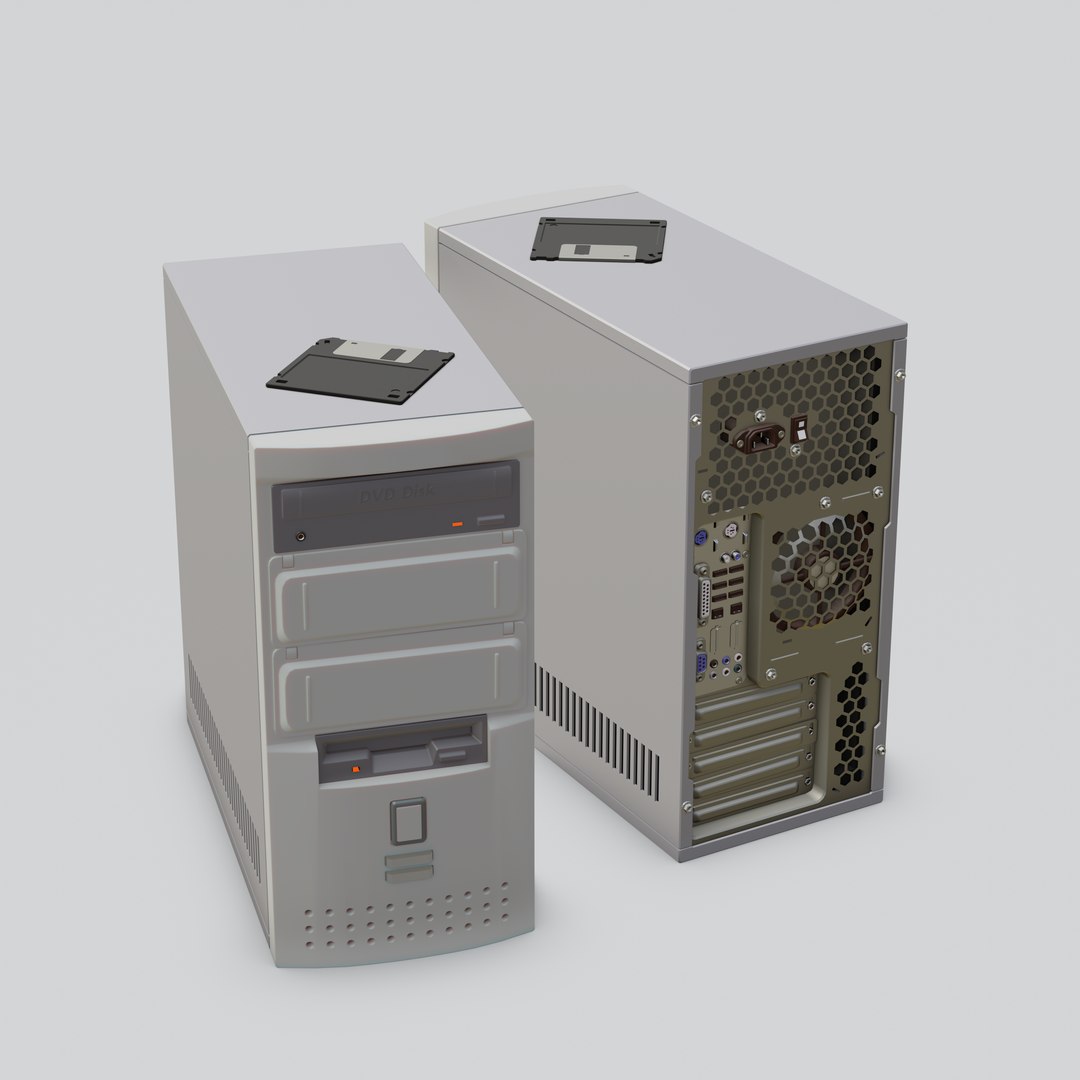 Old System Unit 3D Model - TurboSquid 1986394