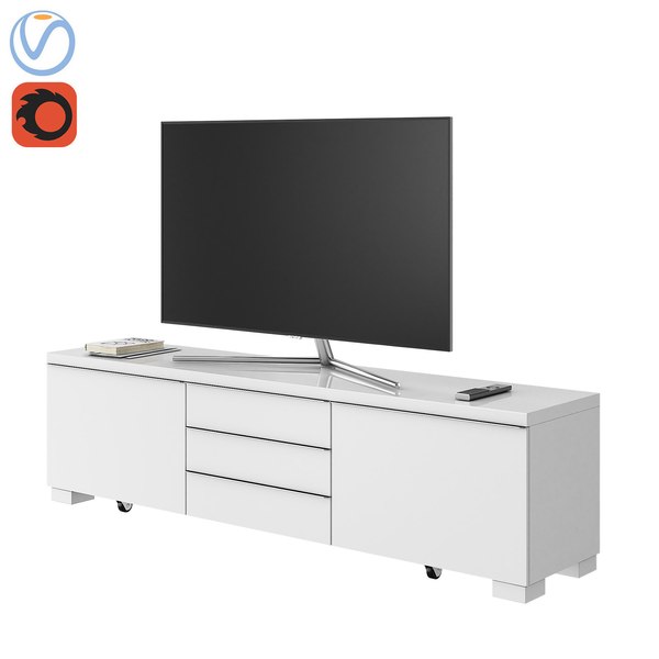BESTÅ BURS TV unit, high gloss white, 707/8x161/8x191/4 - IKEA