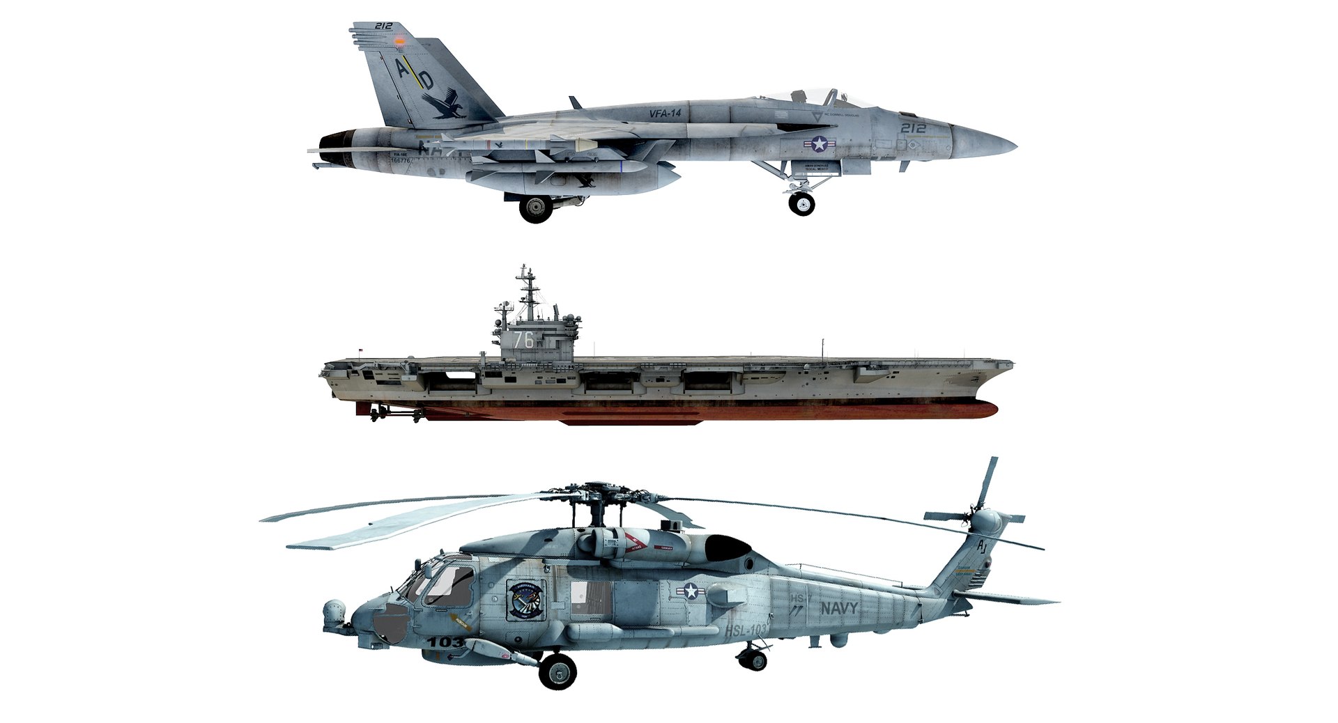 Cvn76 FA-18E and SH-60b Bundle model https://p.turbosquid.com/ts-thumb/3Q/YNKZVh/YA/cvnf18sihorskycw/jpg/1773241888/1920x1080/fit_q87/5a5b9bc2c519a34038c6e68b30048a281060bb66/cvnf18sihorskycw.jpg
