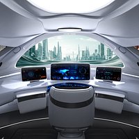 Future high -speed train cockpit