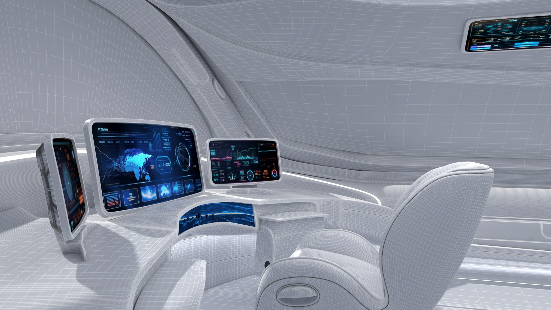 3D Future High -speed Train Cockpit Model - TurboSquid 2146212