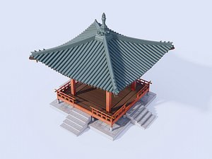 Classical Chinese Four-sided Pavilion