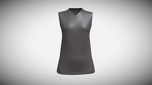 3D model Ladies Tank Tops V4 In Low Poly
