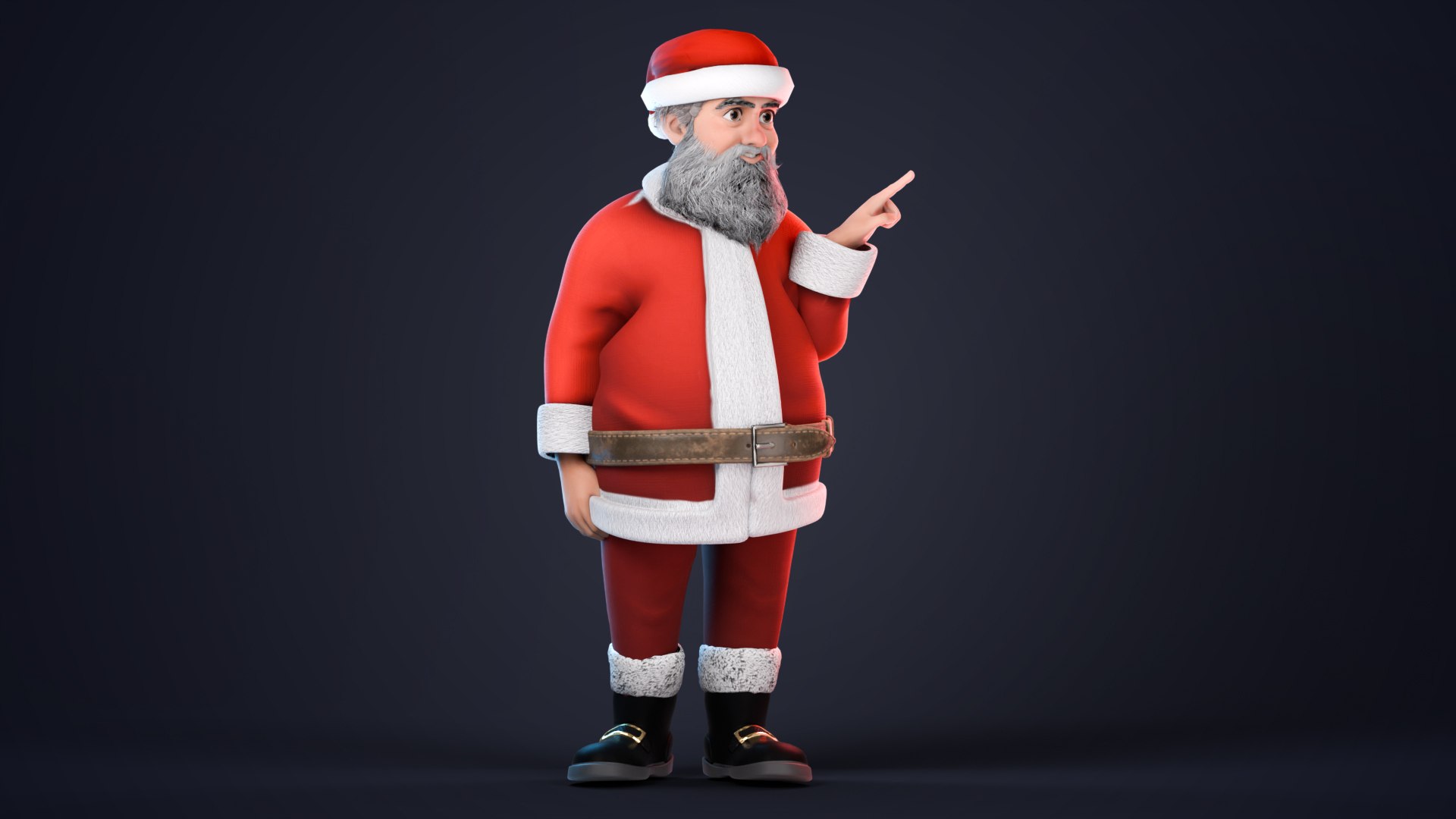 Stylized Santa Claus rigged 3D model https://p.turbosquid.com/ts-thumb/3Q/oBtRh7/CM/santapose13/jpg/1764657508/1920x1080/fit_q87/efa81b106356dd541513d4ea3495cc63ff4196e8/santapose13.jpg