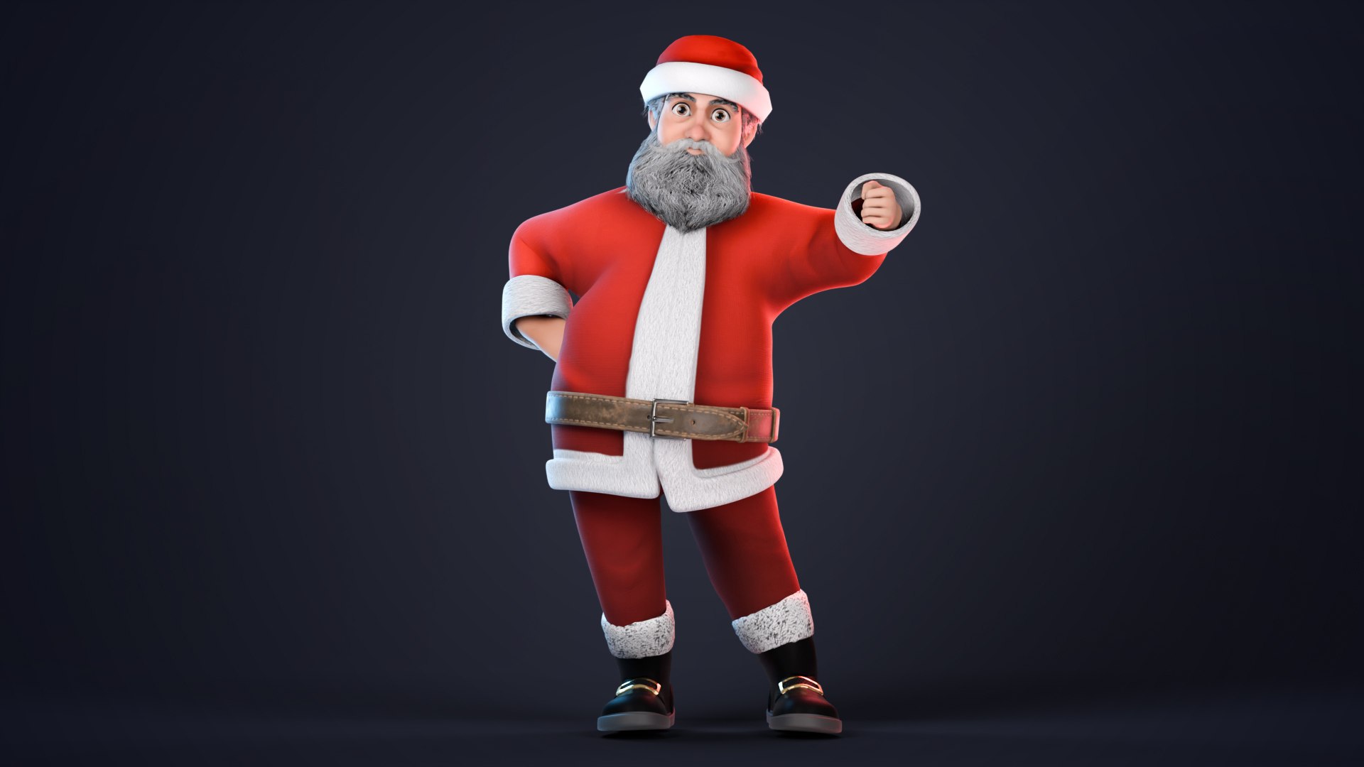 Stylized Santa Claus rigged 3D model https://p.turbosquid.com/ts-thumb/3Q/oBtRh7/Cx/santapose23/jpg/1764657510/1920x1080/fit_q87/c9cfc4dbe2d4a1a6ac83c9d11921f8fd4f881461/santapose23.jpg