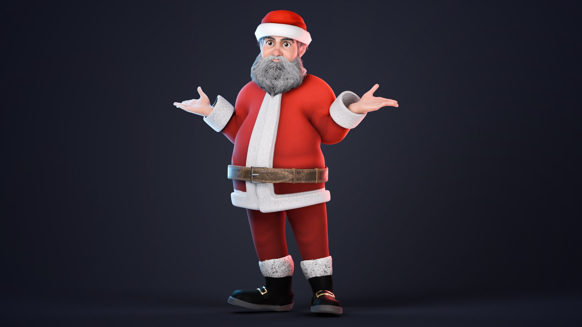 Stylized Santa Claus rigged 3D model https://p.turbosquid.com/ts-thumb/3Q/oBtRh7/J9/santapose17/jpg/1764657509/1920x1080/fit_q87/a3d85a159c3f9c9cc8b63d5eacf52bc1e5cd8776/santapose17.jpg