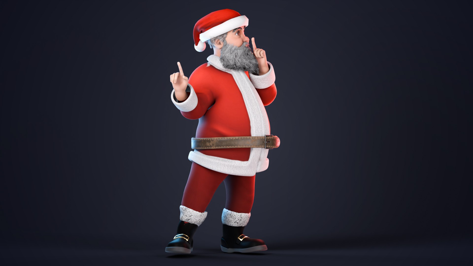 Stylized Santa Claus rigged 3D model https://p.turbosquid.com/ts-thumb/3Q/oBtRh7/Rc/santapose18/jpg/1764657509/1920x1080/fit_q87/7ff7bb77944a46d21e25e24c09d843c4977d919a/santapose18.jpg