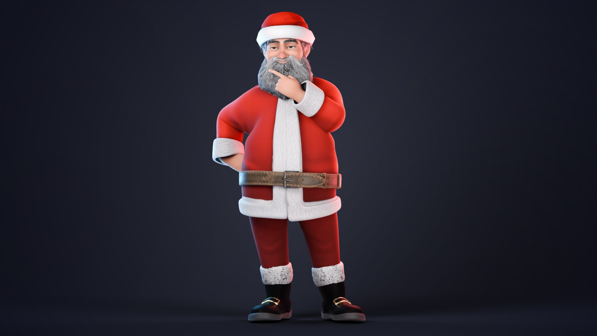 Stylized Santa Claus rigged 3D model https://p.turbosquid.com/ts-thumb/3Q/oBtRh7/kf/santapose3/jpg/1764657503/1920x1080/fit_q87/c145512d0b9d3c524b8725abb098a2dde4d84154/santapose3.jpg